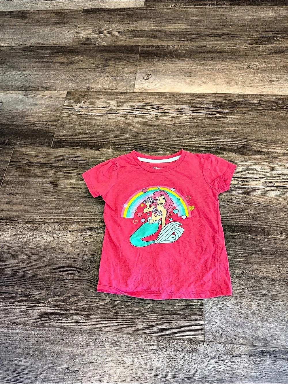 Disney Princess Girls Graphic Tee Size 4T Pink